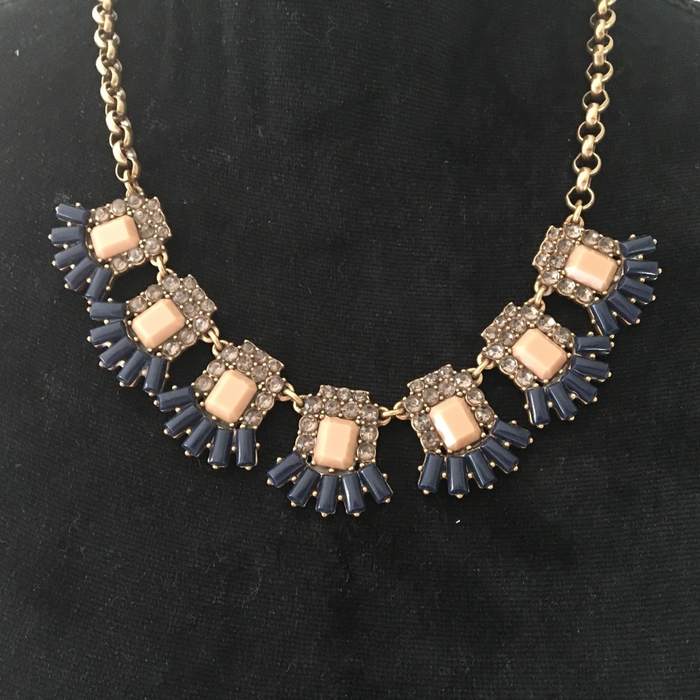 Signed J. Crew Necklace with J. Crew Pouch